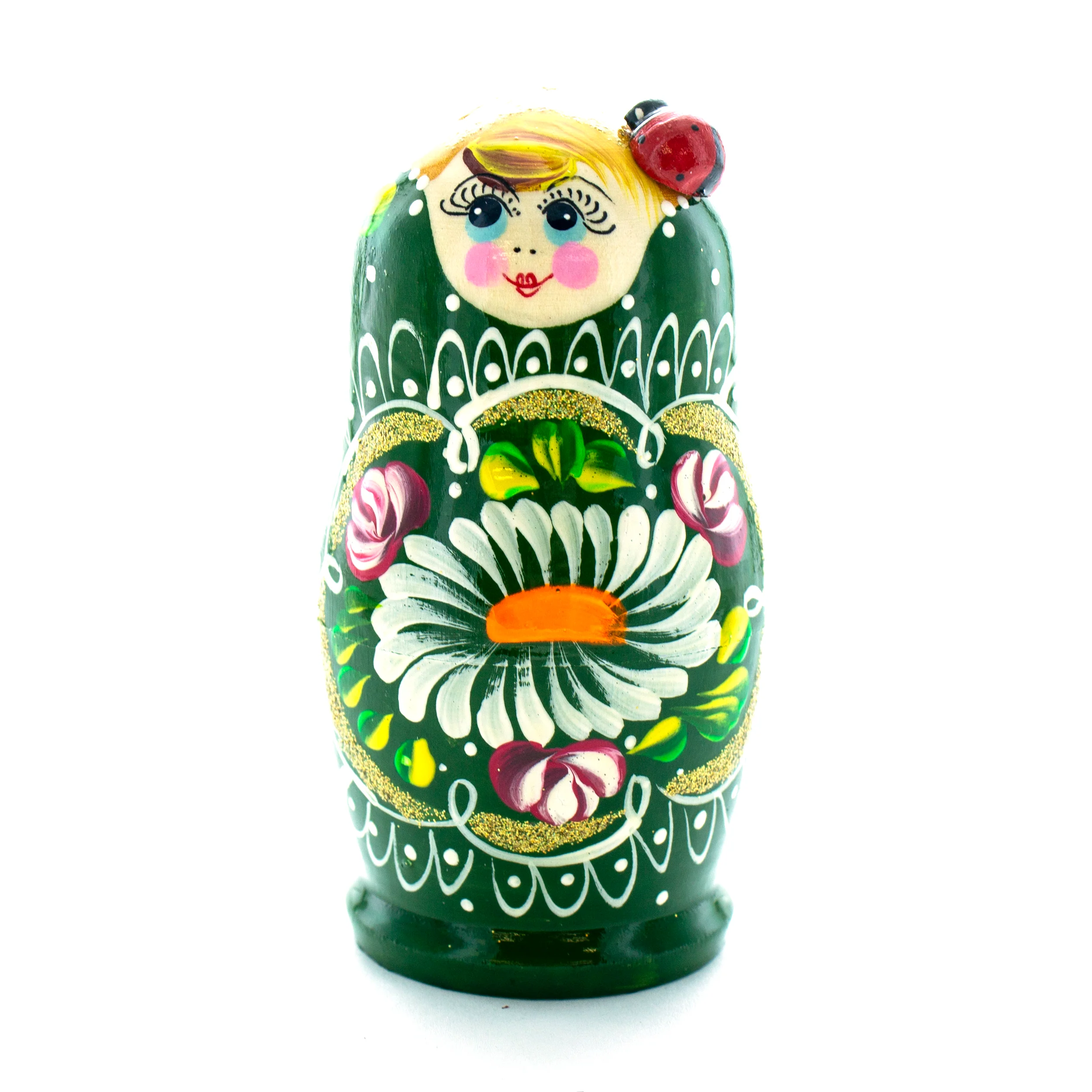 Russian Nesting Doll Lady with Ladybug - Image 6