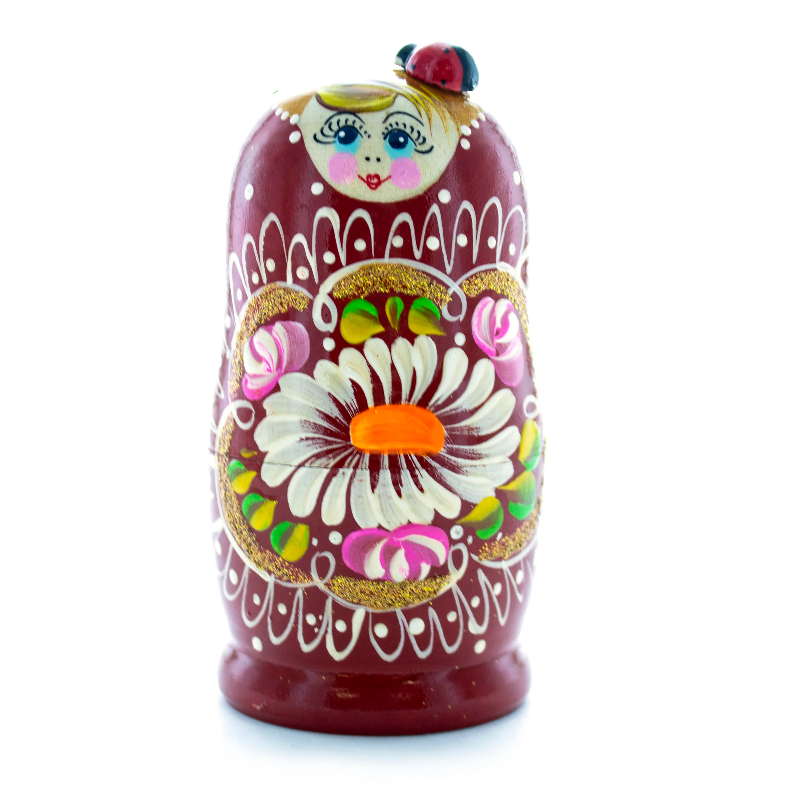 Russian Nesting Doll Lady with Ladybug - Image 8
