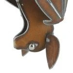 Wall Metal Bat Hanging  with Open Wings Sculpture - Image 5